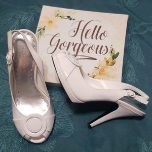 BCBG Patent Leather Slingback Heels